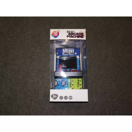 One 2 Fun Mini Arcade Machine játékgép, kézi játékkonzol 200 db retró arcade játékkal, 3" színes LCD kijelzővel