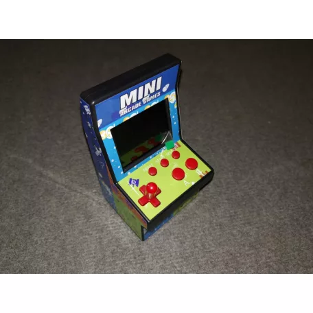 One 2 Fun Mini Arcade Machine játékgép, kézi játékkonzol 200 db retró arcade játékkal, 3" színes LCD kijelzővel