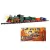 One Two Fun Western Express Train elemes, önjáró elektromos vonat szett, vasút készlet 133 x 74 cm, XL 40 darabos sínkészlettel, fény- és hangeffektusokkal