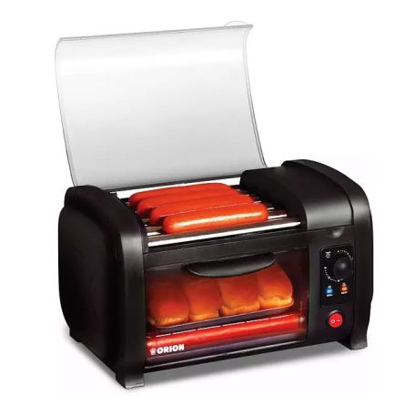 Orion OHD-150 Hot-Dog készítő & Minigrill 210W, 5 acél henger, 4 virsli és 4 hot-dog kifli kapacitással