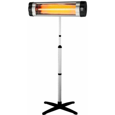 Orion OJHS-2000S Patio Heater, fémházas kültéri infra hősugárzó, Quartz fűtőtest, fali / álló kültéri teraszfűtő, 2000W kvarccsöves terasz hősugárzó