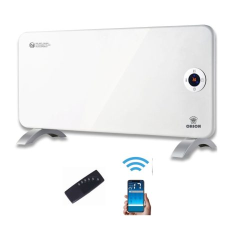 Orion OPH-22W /OPH-22WIFI 1000W / 2000W álló / fali (falra szerelhető) online programozható fűtőpanel, fehér panel hősugárzó WIFI-vel, távirányítóval, LED kijelzővel