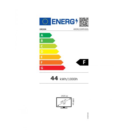 Orion 40OR21SMFHDEL 40" 100 cm Smart Slim Full HD (FHD 1920x1080 pixel) LED TV, HDMI, USB, WiFi, CI+ csatlakozókkal, Netflix, Youtube klienssel