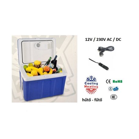 Orion EC-45 elektromos (termoelektromos) 40 literes XXL hűtőtáska, guruló, húzható hűtő - fűtő láda 40L 12/230V Dual Power Electric CoolBox