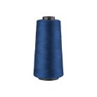 Crelando kék 2 darabos (2 x 2500 méter / 88g) 40/2 polyester overlock / interlock varró cérna szett, gyors varráshoz