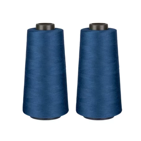 Crelando kék - zöld 4 darabos (4 x 2500 méter / 88g) 40/2 polyester overlock varró cérna szett, gyors varráshoz