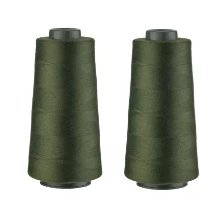 Crelando kék - zöld 4 darabos (4 x 2500 méter / 88g) 40/2 polyester overlock varró cérna szett, gyors varráshoz