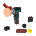 ParkSide PAAP 12 E5 12V 2Ah X12V li-ion akkus, akkumulátoros mini polírozó készlet kofferben, akkuval és töltővel