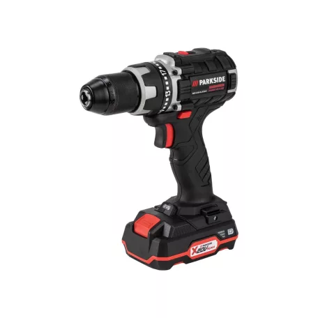 ParkSide Performance PABSP 20-Li B2 (IAN 322691) 20V 2Ah Brushless 60Nm X20V akkus fúró, csavarbehajtó kofferben, akkuval és töltővel