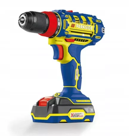 ParkSide PABS 20-Li G8 COLOR 20V 2Ah X20V limitált (jubileumi díszdobozos kiadás) akkumulátoros akkus fúró, 45 Nm csavarbehajtó akkuval és töltővel