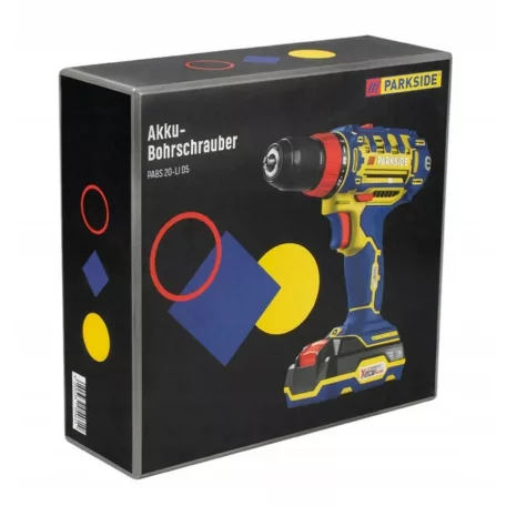 ParkSide PABS 20-Li G8 COLOR 20V 2Ah X20V limitált (jubileumi díszdobozos kiadás) akkumulátoros akkus fúró, 45 Nm csavarbehajtó akkuval és töltővel