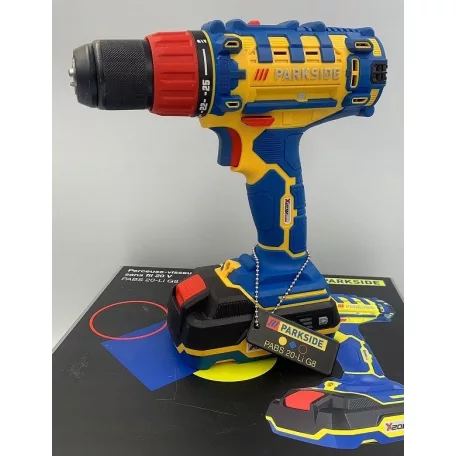 ParkSide PABS 20-Li G8 COLOR 20V 2Ah X20V limitált (jubileumi díszdobozos kiadás) akkumulátoros akkus fúró, 45 Nm csavarbehajtó akkuval és töltővel