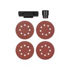 BCS ParkSide PAEXS 20-Li B2 SOLO X20V akkus, akkumulátoros 125 mm excenter csiszoló, csiszológép levehető portartállyal, kofferben, akku és töltő nélkül, kipróbált, visszavásárolt darab