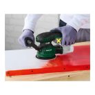 BCS ParkSide PAEXS 20-Li B2 SOLO X20V akkus, akkumulátoros 125 mm excenter csiszoló, csiszológép levehető portartállyal, kofferben, akku és töltő nélkül, kipróbált, visszavásárolt darab