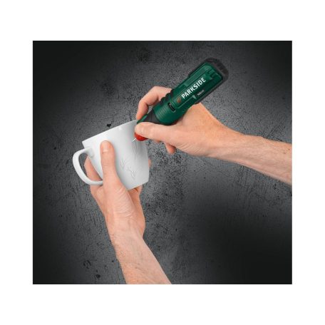 ParkSide PAGG 4 B2 akkus, 4V 1.5Ah li-ion akkumulátoros, vezeték nélküli gravírozó készlet