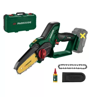   ParkSide PAGHS 20-Li A1 GOLD SOLO 177 mm 20V X20V akkus kézi fűrész, akkumulátoros mini láncfűrész, bokor- és cserjevágó, akku és töltő nélkül, tartalék lánccal, jubileumi kiadás, limitált széria