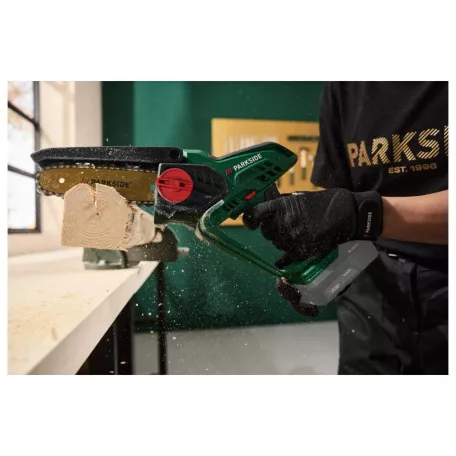 ParkSide PAGHS 20-Li A1 GOLD SOLO 177 mm 20V X20V akkus kézi fűrész, akkumulátoros mini láncfűrész, bokor- és cserjevágó, akku és töltő nélkül, tartalék lánccal, jubileumi kiadás, limitált széria