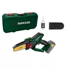 ParkSide PAGHS 20-Li A1 GOLD SOLO 177 mm 20V X20V akkus kézi fűrész, akkumulátoros mini láncfűrész, bokor- és cserjevágó, akku és töltő nélkül, tartalék lánccal, jubileumi kiadás, limitált széria