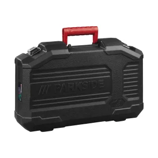   Sérült, gyári üres tároló és hordozó koffer ParkSide PAGHS 20-Li A1 16 cm 20V X20V akkus mini láncfűrészhez, bokor- és cserjevágóhoz és tartozékaihoz