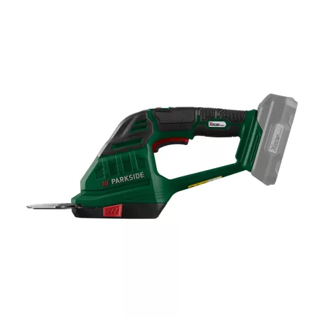 ParkSide PAGS 20-Li A1 X20V ISIO SET SOLO akkus kézi sövényvágó és fűnyíró olló (120 mm fűnyíró kés és 180 mm bokorvágó) akku és töltő nélkül