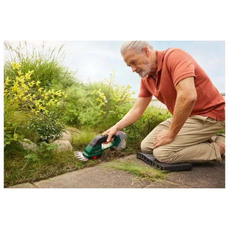 ParkSide PAGS 20-Li A1 X20V ISIO SET SOLO akkus kézi sövényvágó és fűnyíró olló (120 mm fűnyíró kés és 180 mm bokorvágó) akku és töltő nélkül