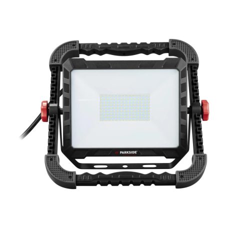 ParkSide Performance PALS 100 A1 IP54 vízálló elektromos 230V 100W 6500K 10000 lumen LED vezetékes reflektor, fényvető, 2500W hálózati aljzattal (HG 12251)