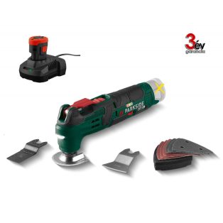   ParkSide PAMFW 12 E4 / D4 12V 2Ah akkus multiszerszám, 4 az 1-ben multifunkciós szerszámgép, akkuval és töltővel