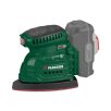   ParkSide PAMSG 20-Li B1 SOLO X20V akkus, akkumulátoros multicsiszoló, 150 x 100 mm fix fordulatszámú csiszológép levehető portartállyal, koffer nélkül, akku és töltő nélkül