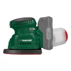 ParkSide PAMSG 20-Li B1 SOLO X20V akkus, akkumulátoros multicsiszoló, 150 x 100 mm fix fordulatszámú csiszológép levehető portartállyal, koffer nélkül, akku és töltő nélkül