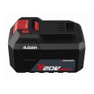 ParkSide PAP 204 A1 gyári 20V 4Ah li-ion akku, Cell Balanced X20V Team 4000 mAh li-ion akkumulátor, 80Wh