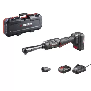   ParkSide Performance PARP 20-Li B2 prémium akkus racsni 20V 2Ah 75 Nm 3/8" akkumulátoros racsnis kulcs kofferben, akkuval és töltővel
