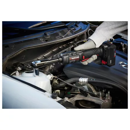 ParkSide Performance PARP 20-Li B2 prémium akkus racsni 20V 2Ah 75 Nm 3/8" akkumulátoros racsnis kulcs kofferben, akkuval és töltővel