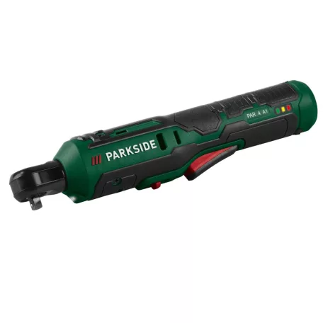 ParkSide PAR 4 A1 akkus racsni, beépített akkumulátoros racsnis csavarkulcs 4V 2Ah, 13.5 Nm, kézi / akkus üzemmód, irányváltó