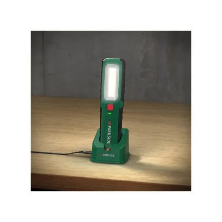 ParkSide PASL 4000 B3 Kombinált 3 az 1-ben akkus LED lámpa, nagy fényerejű oldallámpával, reflektorral és UV lámpával, 3.7V 2200 mAh, tartozék 5V 1A hálózati töltőadapterrel