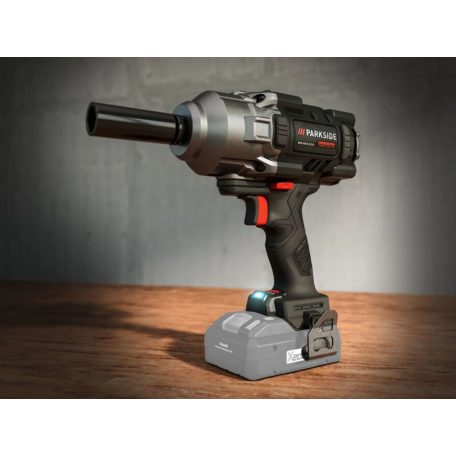 ParkSide Performance PASSP 20-Li C4 BASIC Brushless 1356 Nm akkumulátoros ütvecsavarozó, akkus kerékkulcs CR-MO dugókulcsokkal, 20V 4 Ah akkuval és töltővel