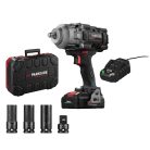 ParkSide Performance PASSP 20-Li C4 ECO Brushless 1356 Nm akkumulátoros ütvecsavarozó, akkus kerékkulcs CR-MO dugókulcsokkal, PAPS 204 A1 20V 4Ah SMART akkuval és PLG 20 C3 gyorstöltővel