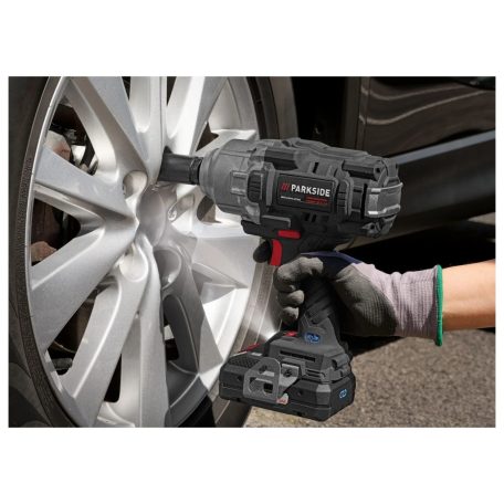 ParkSide Performance PASSP 20-Li C4 ECO Brushless 1356 Nm akkumulátoros ütvecsavarozó, akkus kerékkulcs CR-MO dugókulcsokkal, PAPS 204 A1 20V 4Ah SMART akkuval és PLG 20 C3 gyorstöltővel