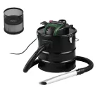 ParkSide PAS 1200 F5 / PAS 18 F5 inox nemesacél 1200W 18L hamuporszívó, kandalló porszívó (zöld - fekete motorral)