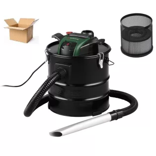   BONTOTT, kipróbált ParkSide PAS 1200 F5 / PAS 18 F5 inox nemesacél 1200W 18L hamuporszívó, kandalló porszívó (zöld - fekete motorral)