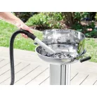 ParkSide PAS 1200 F5 / PAS 18 F5 inox nemesacél 1200W 18L hamuporszívó, kandalló porszívó (zöld - fekete motorral)