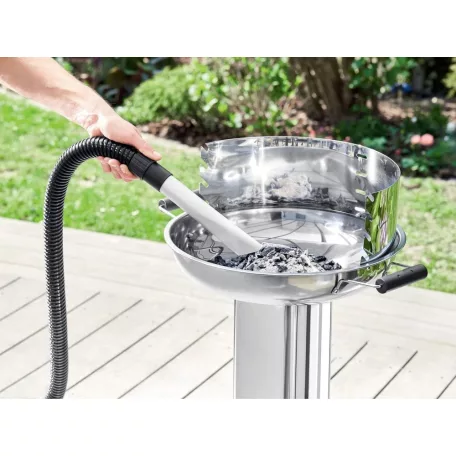 ParkSide PAS 1200 F5 / PAS 18 F5 inox nemesacél 1200W 18L hamuporszívó, kandalló porszívó (zöld - fekete motorral)