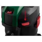 ParkSide PAS 20 A1 fekete, acél 1000W 17 kPa 20L hamuporszívó, kandalló porszívó teleszkópos fém csővel és padlókefével, szűrőtisztító (rázó) funkcióval