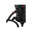 ParkSide PAS 20 A1 fekete, acél 1000W 17 kPa 20L hamuporszívó, kandalló porszívó teleszkópos fém csővel és padlókefével, szűrőtisztító (rázó) funkcióval