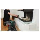 ParkSide PAS 20 A1 fekete, acél 1000W 17 kPa 20L hamuporszívó, kandalló porszívó teleszkópos fém csővel és padlókefével, szűrőtisztító (rázó) funkcióval