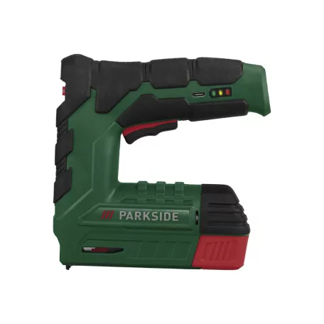 ParkSide PAT 4 D6 XL Li-ion 4V 2Ah (2000 mAh) akkus, akkumulátoros tűzőgép és szögbelövő 14500 tartozék szeggel és kapoccsal