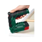ParkSide PAT 4 D6 XL Li-ion 4V 2Ah (2000 mAh) akkus, akkumulátoros tűzőgép és szögbelövő 14500 tartozék szeggel és kapoccsal