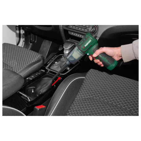 ParkSide PAUKGB A1 12V 2000 mAh beépített akkus kézi porszívó, légfúvó, szívás és fújás funkcióval 3 sebességfokozattal, HEPA filterrel