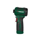 ParkSide PAUKGB A1 12V 2000 mAh beépített akkus kézi porszívó, légfúvó, szívás és fújás funkcióval 3 sebességfokozattal, HEPA filterrel