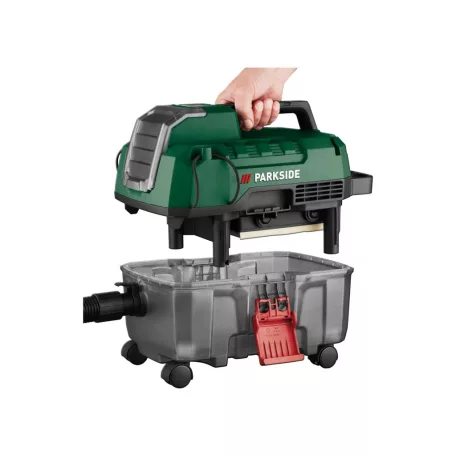 ParkSide PAWD 20-Li A1 SOLO X20V 8L 20V akkumulátoros száraz - nedves porzsákos vagy porzsák nélküli akkus porszívó, lombfúvó, akku és töltő nélkül