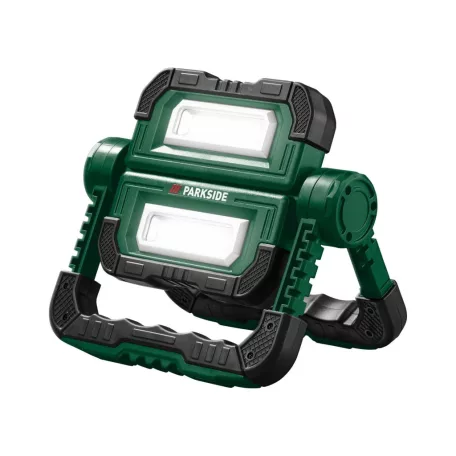 ParkSide PBBK 4 B1 4 x 1.5V elemes LED reflektor, fényvető, mágneses munkalámpa 2 db COB LED-el 700 lm 6500K, alkáli elemekkel